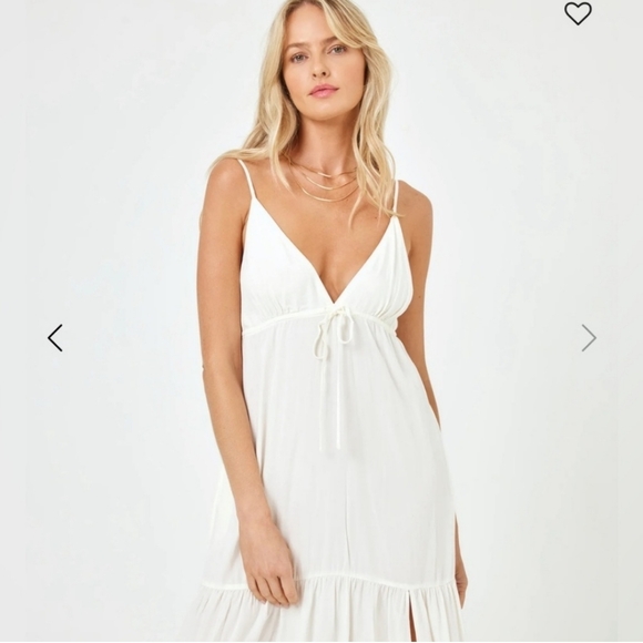 NWT L*Space * Maxi Dress Size S M L Cream - Picture 7 of 11